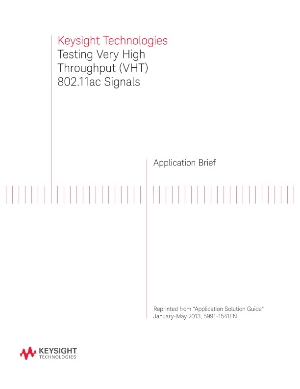 Very High Throughput (VHT) 802.11ac Test