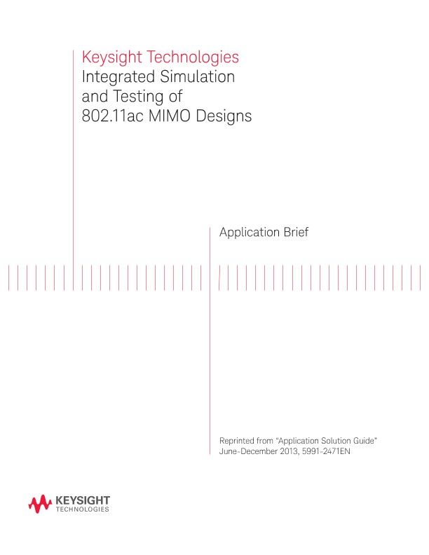 Integrated Simulation of 802.11ac MIMO System Testing