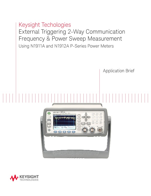 External Triggering 2-Way Frequency & Power Sweep Measurement