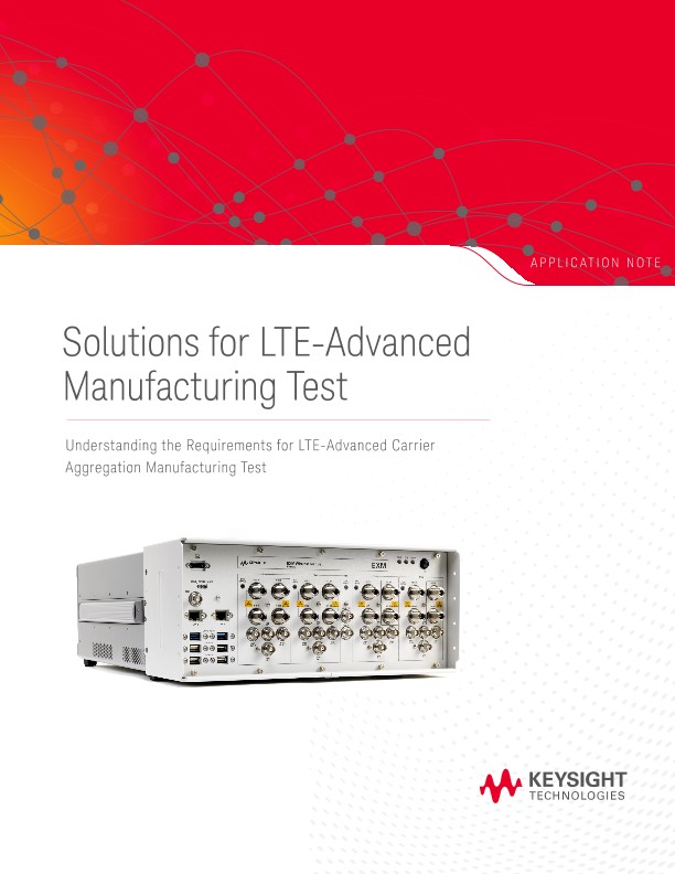 LTE-Advanced Manufacturing Test