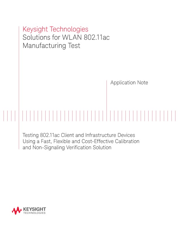 Solutions for WLAN 802.11ac Manufacturing Test
