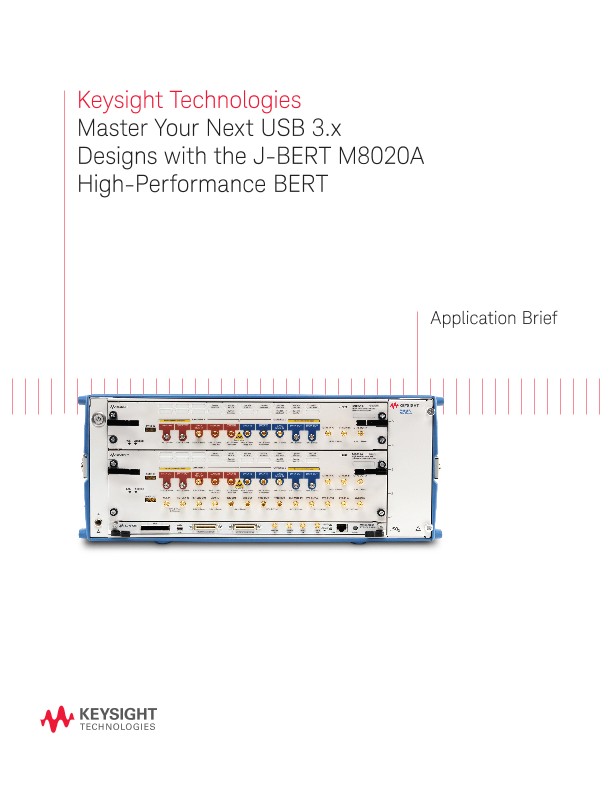 Fast and Accurate USB Receiver Tests with the J-BERT M8020A