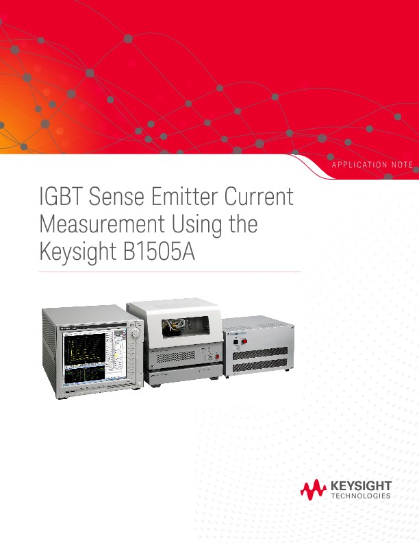 IGBT Sense Emitter Current Testing Using the B1505A