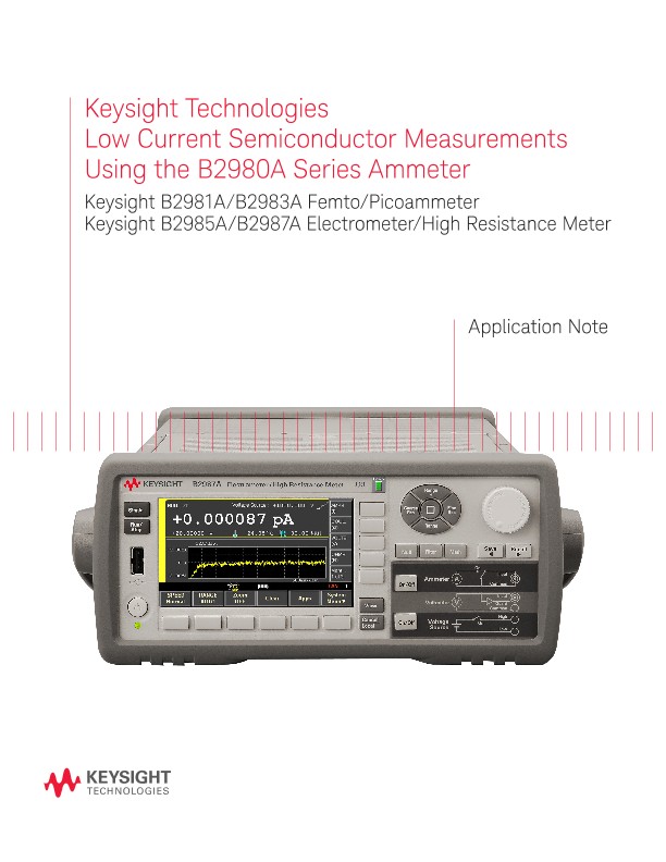Low Current Semiconductor Measurements Using the B2980A