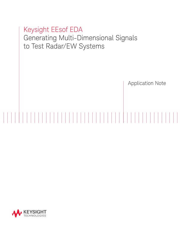 Generating MD Signals to Test EW / Radar Systems