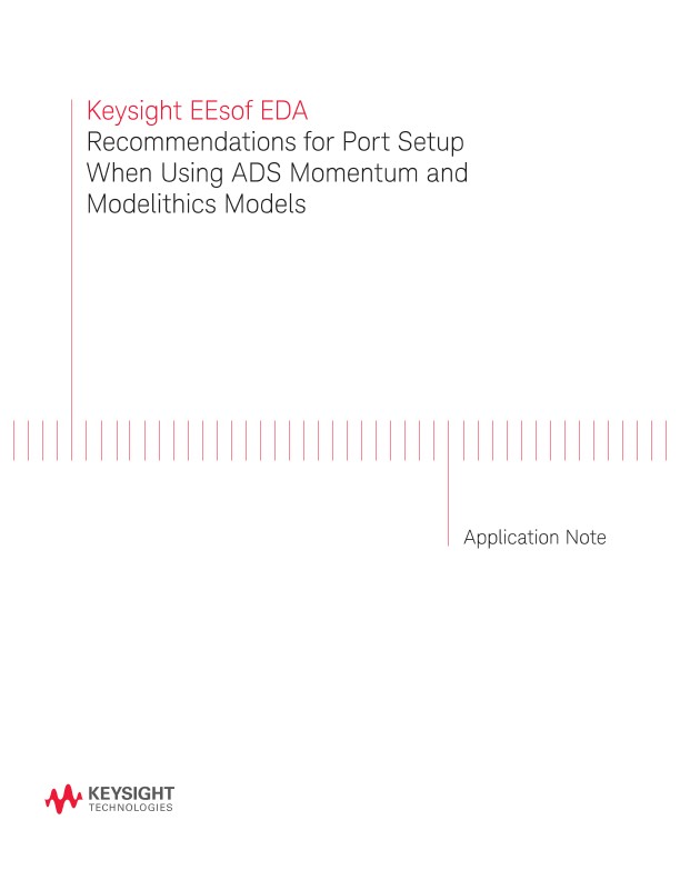 Port Setup Using ADS Momentum and Modelithics Models