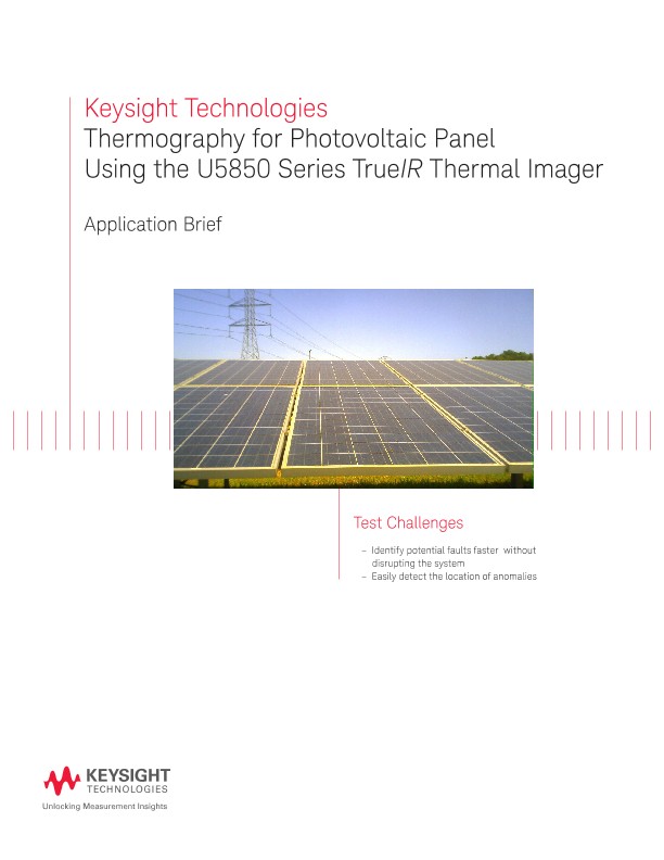 Thermography for Photovoltaic Panel Using Thermal Imager