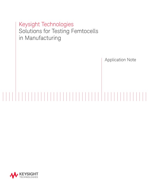 Testing Femtocells in Manufacturing