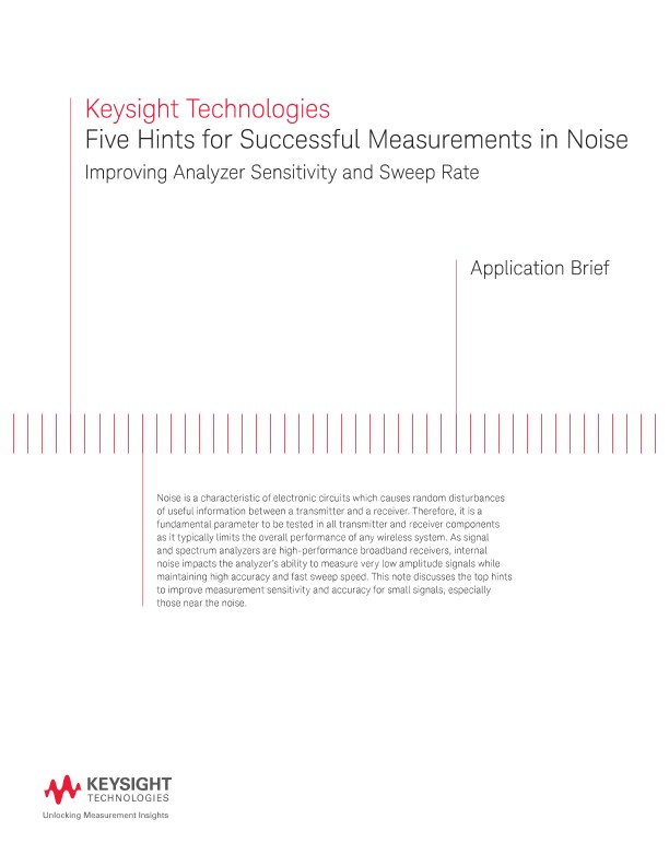 Improving Noise Measurement Sensitivity and Sweep Rate