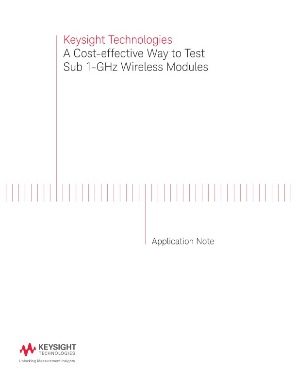 A Cost-effective Way to Test Sub 1-GHz Wireless Modules