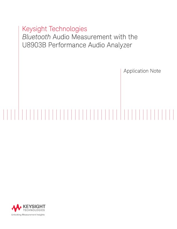 Bluetooth Audio Measurement with Audio Analyzer