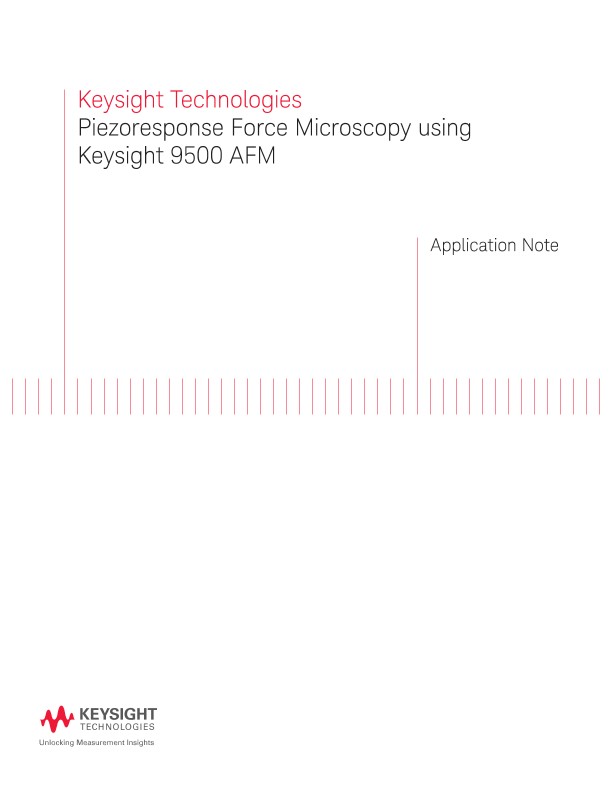 Piezoresponse Force Microscopy using Keysight 9500 AFM