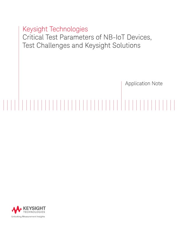 Critical Test Parameters of NB-IoT