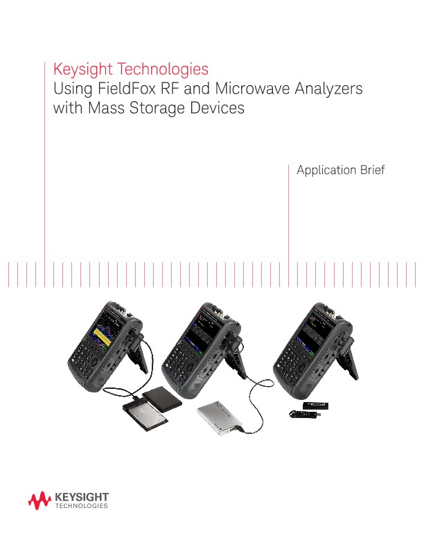 Using FieldFox Analyzers with Mass Storage Devices