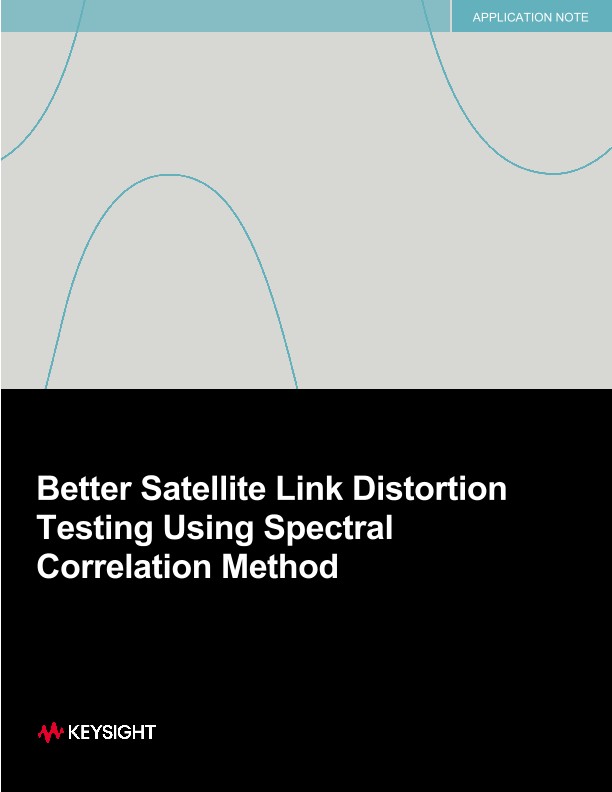 Better Satellite Link Distortion Testing Using Spectral Correlation Method