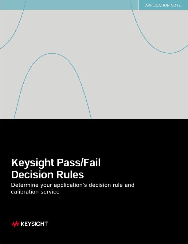 Keysight Pass / Fail Decision Rules PDF Asset Page | Keysight