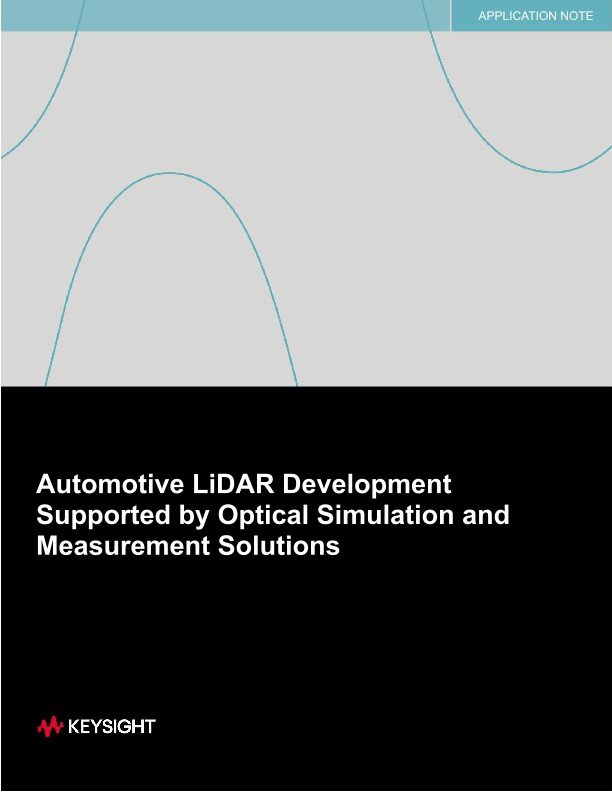 Automotive LiDAR Development Supported by Optical Simulation and Measurement Solutions