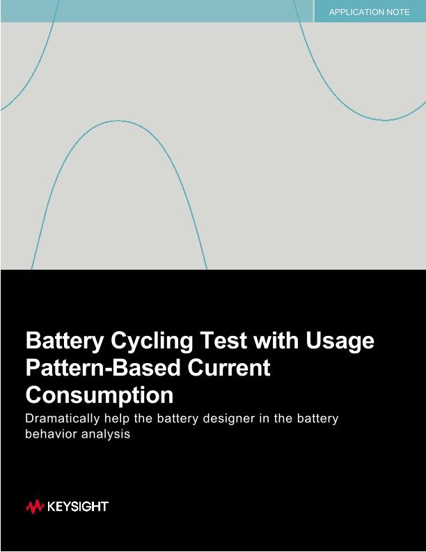 Battery Cycling Testing with Usage Pattern based Power Consumption