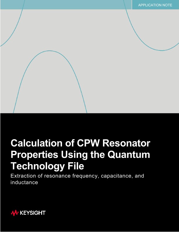 Calculation of CPW Resonator Properties Using the Quantum Technology File