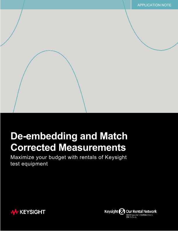 De-embedding and Match Corrected Measurements