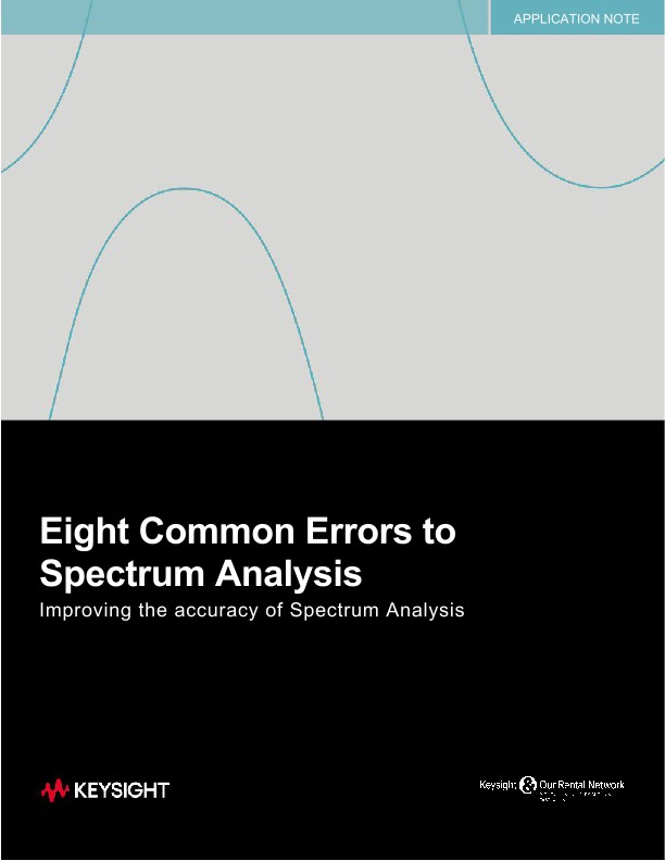 Rental Partners - Eight Common Errors to Spectrum Analysis