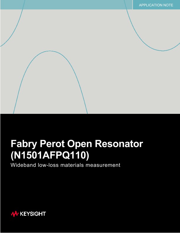Fabry Perot Open Resonator (N1501AFPQ110)