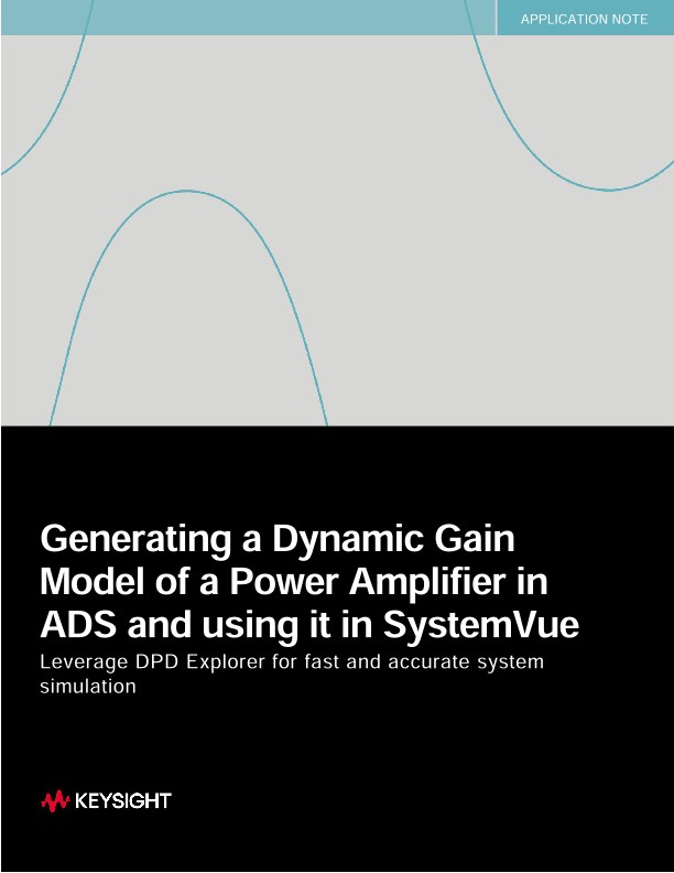 Generating a Dynamic Gain Model of a Power Amplifier in ADS and using it in SystemVue