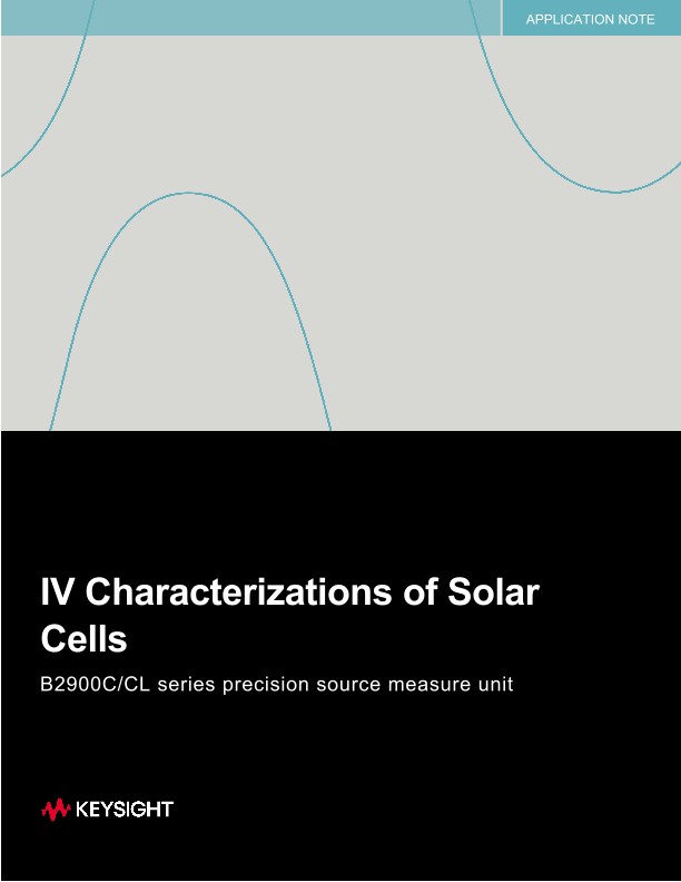IV Characterizations of Solar Cells