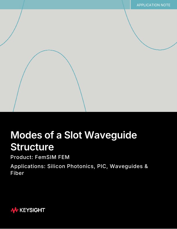 Modes of a Slot Waveguide Structure