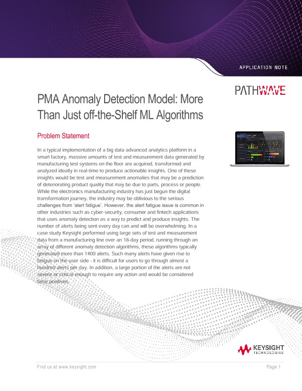 PMA Anomaly Detection Model: More Than Just off-the-Shelf ML Algorithms