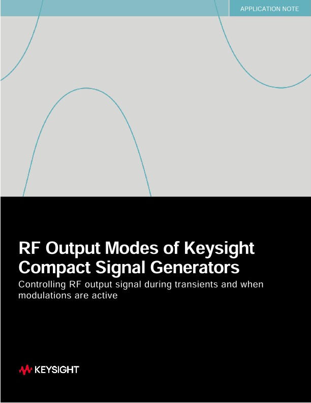 RF Output Modes of Keysight Compact Signal Generators