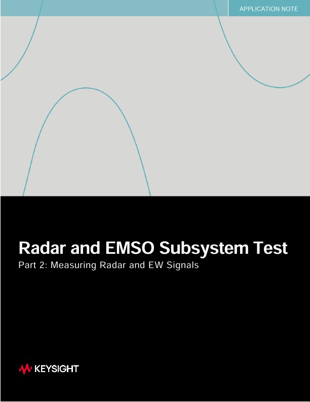 Radar and EMSO Subsystem Test Part 2: Measuring Radar and EW Signals