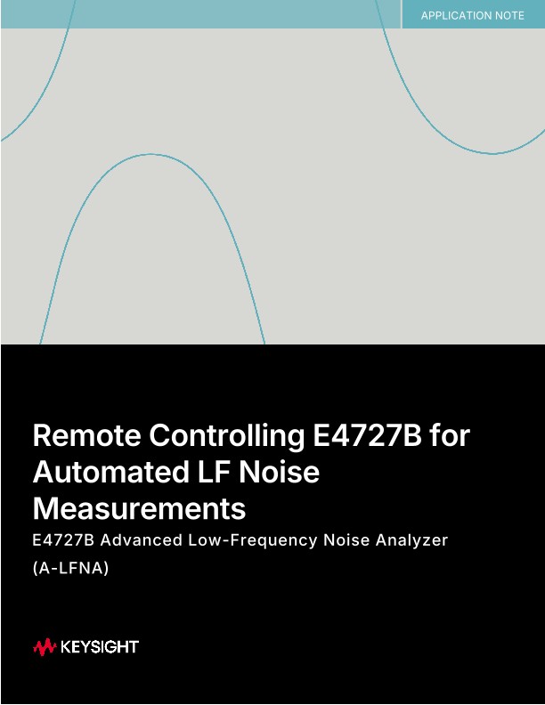 Remote Controlling E4727B for Automated LF Noise Measurements