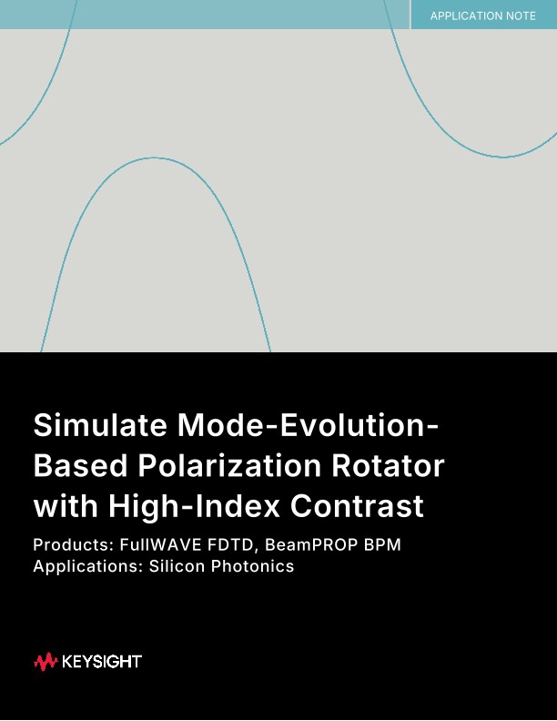 Simulate Mode-Evolution-Based Polarization Rotator with High-Index Contrast