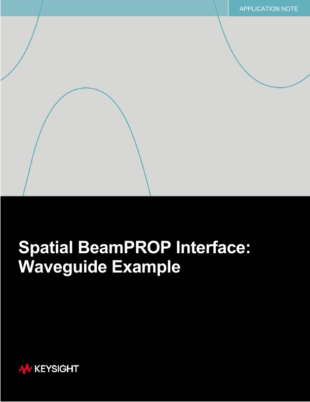 Spatial BeamPROP Interface: Waveguide Example