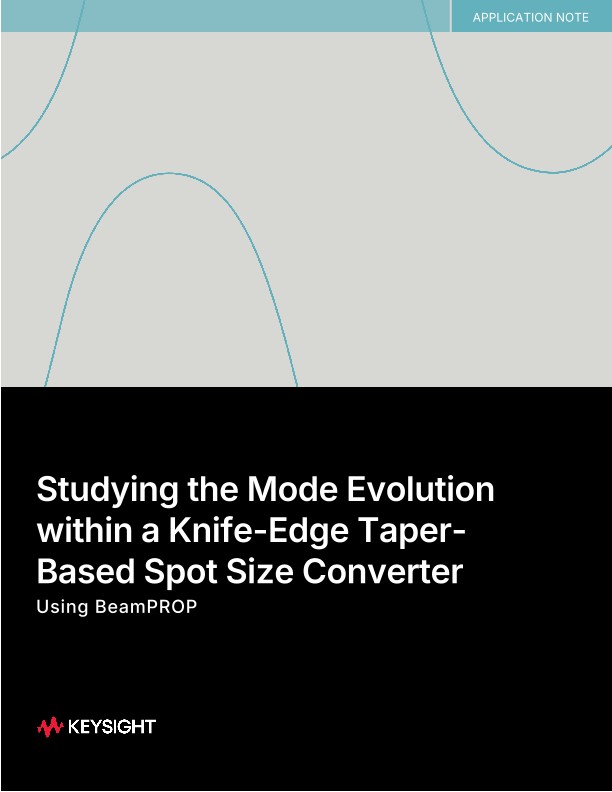 Studying the Mode Evolution within a Knife-Edge Taper-Based Spot Size Converter