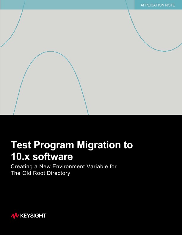 Test Program Migration to 10.x software