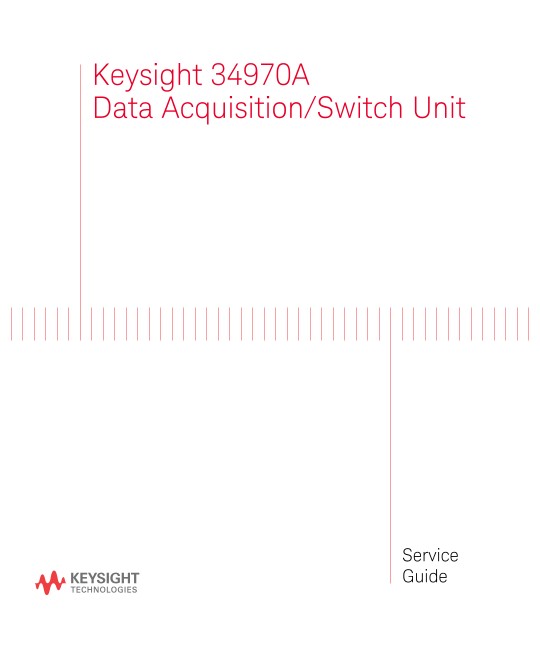 34970A Service Guide | Keysight