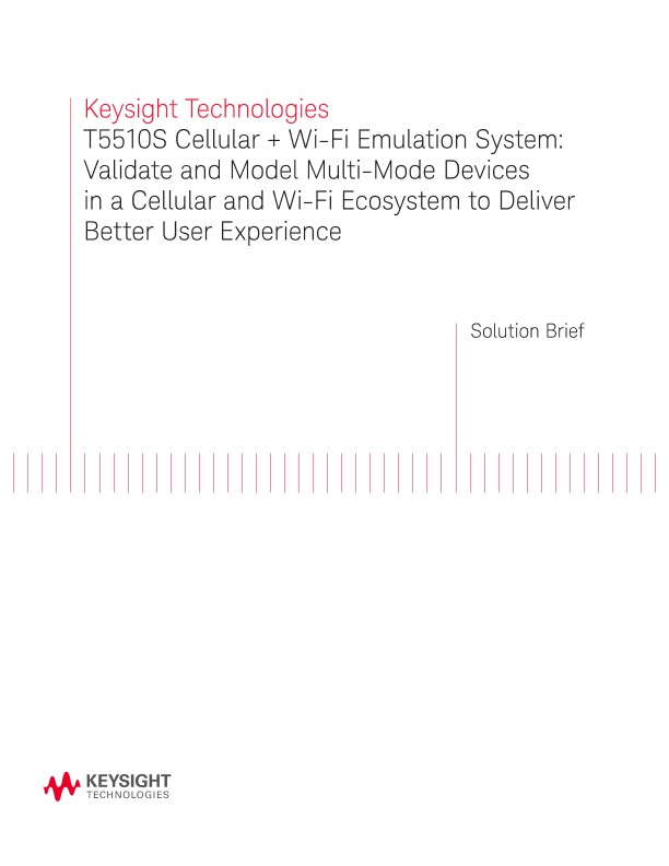 Keysight Technologies T5510S Cellular + Wi-Fi Emulation System 