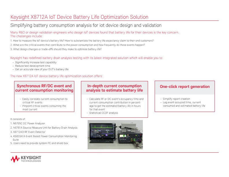 X8712A IoT Device Battery Life Optimization Solution 