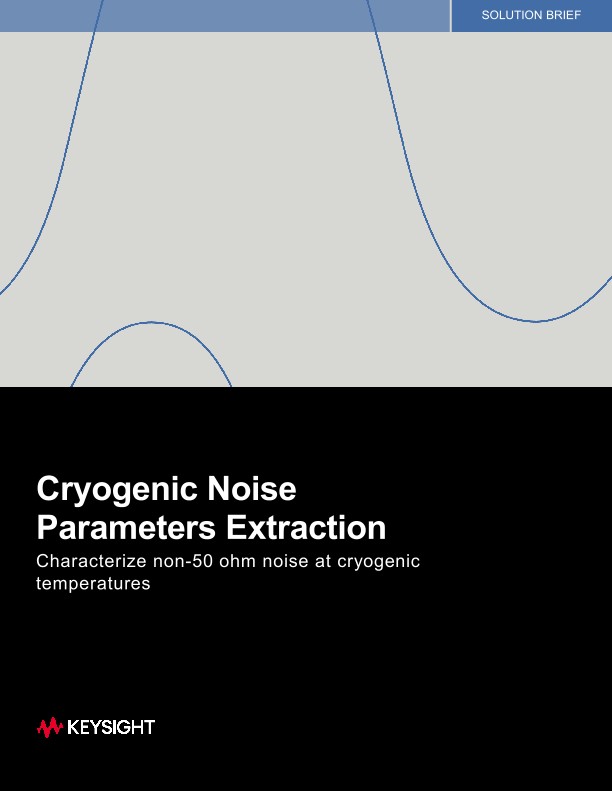 Cryogenic Noise Parameters Extraction