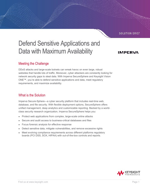 Defend Sensitive Applications and Data with Maximum Availability