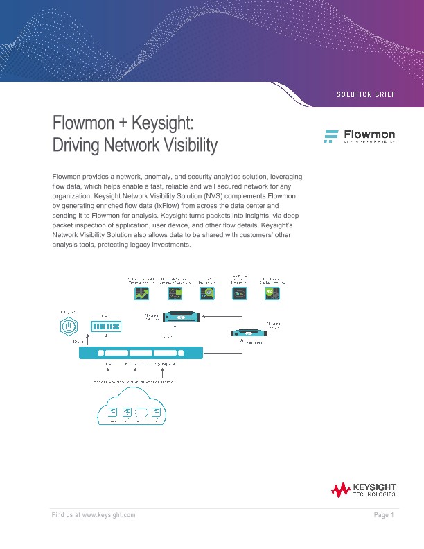 Flowmon + Keysight: Driving Network Visibility