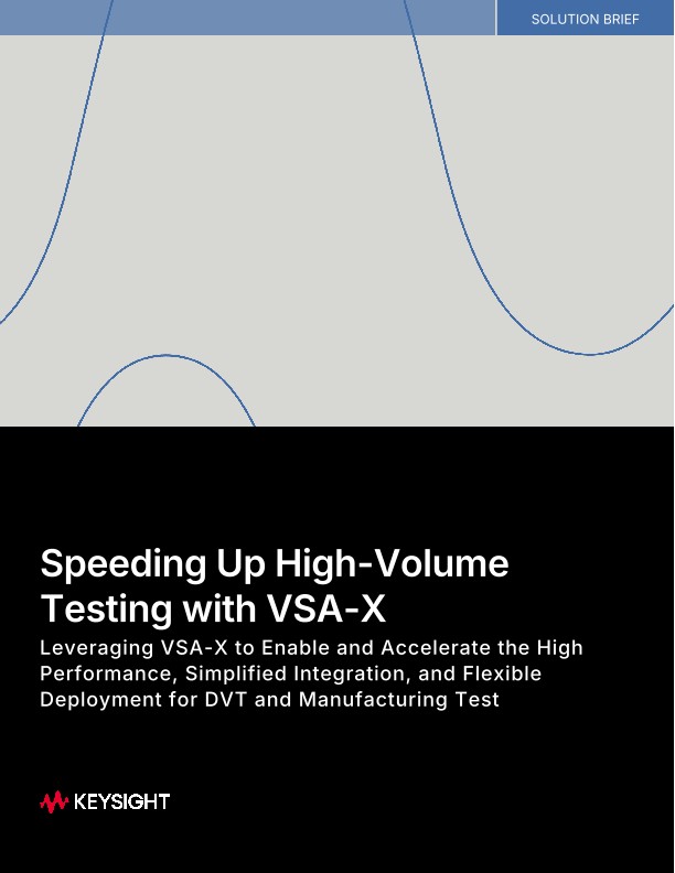 Speeding Up High-Volume Testing wth VSA-X