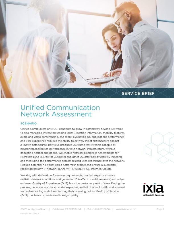 Unified Communication Network Assessment