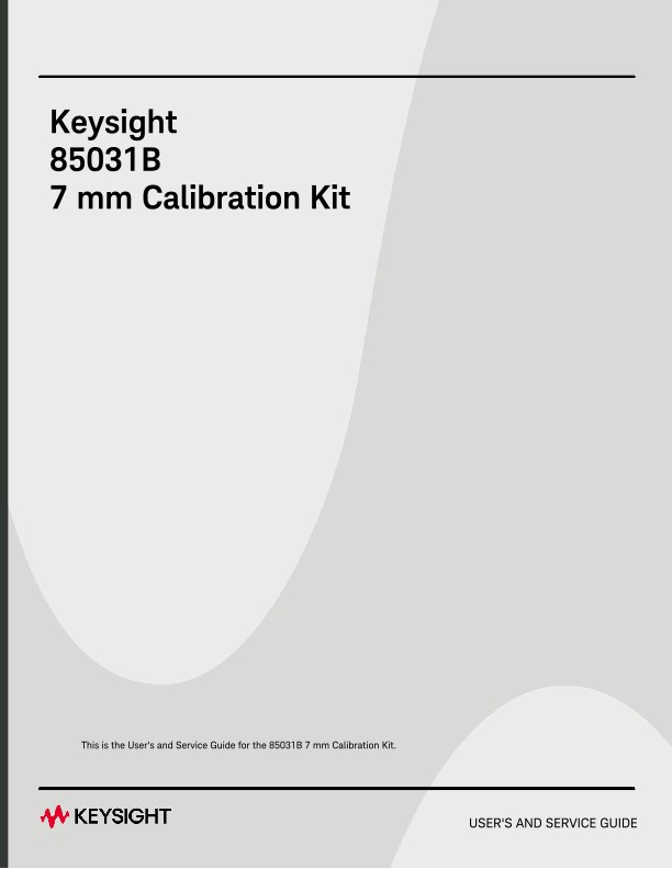 8360 Series Calibration Vol Agilent HP Keysight 08360-90025 2 