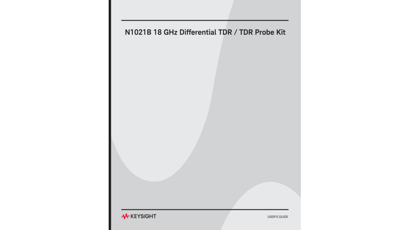 N1021B 18 GHz Differential TDR/TDT Probe Kit | Keysight