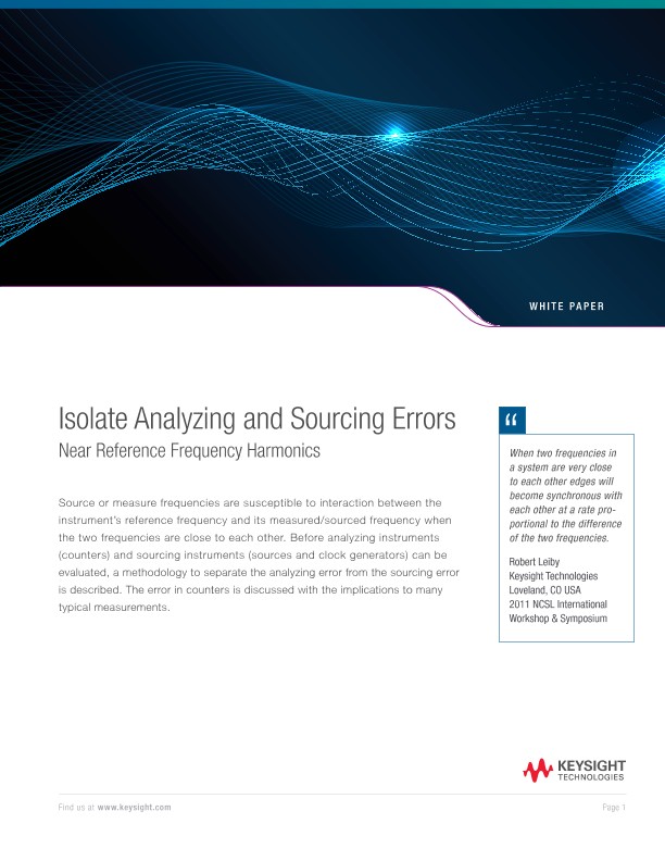 Isolate Analyzing and Sourcing Errors