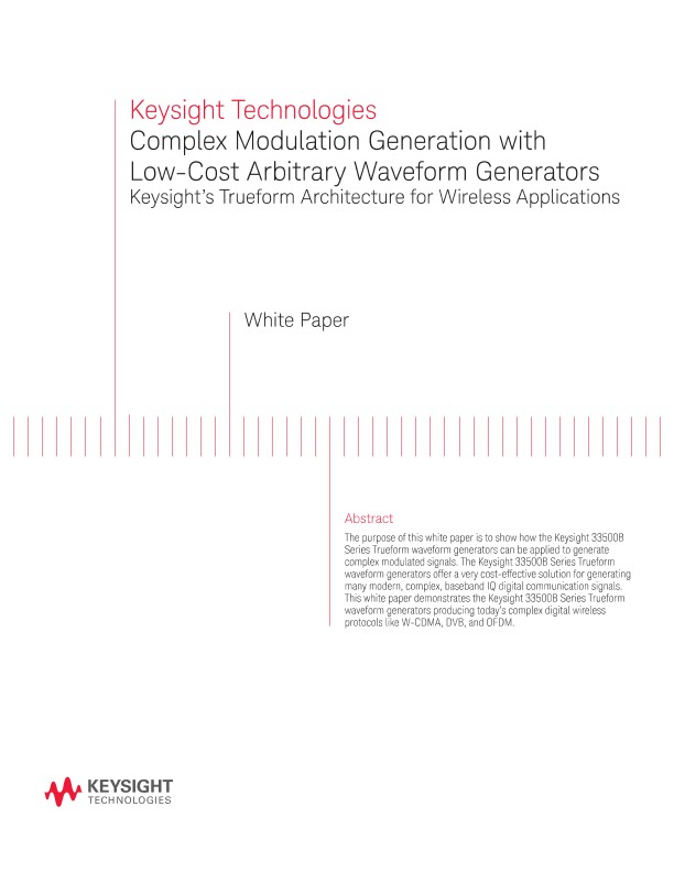 Complex Modular Generation with Low-Cost AWGs