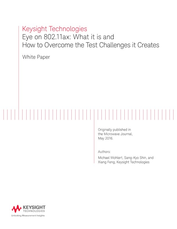 High-Performance Test for 802.11 ax Devices